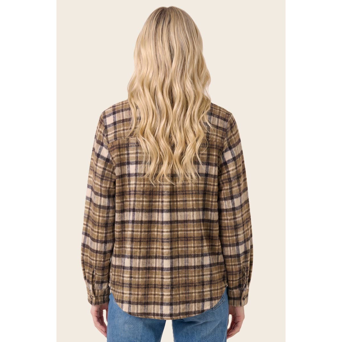 Brown Button Down Flannel Jacket