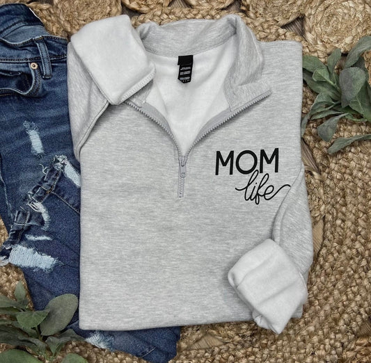 MOM Life Zip Up Sweatshirt