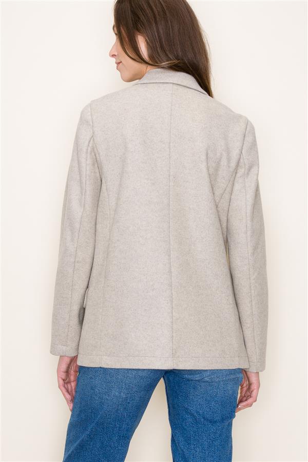 Collared Solid Jacket