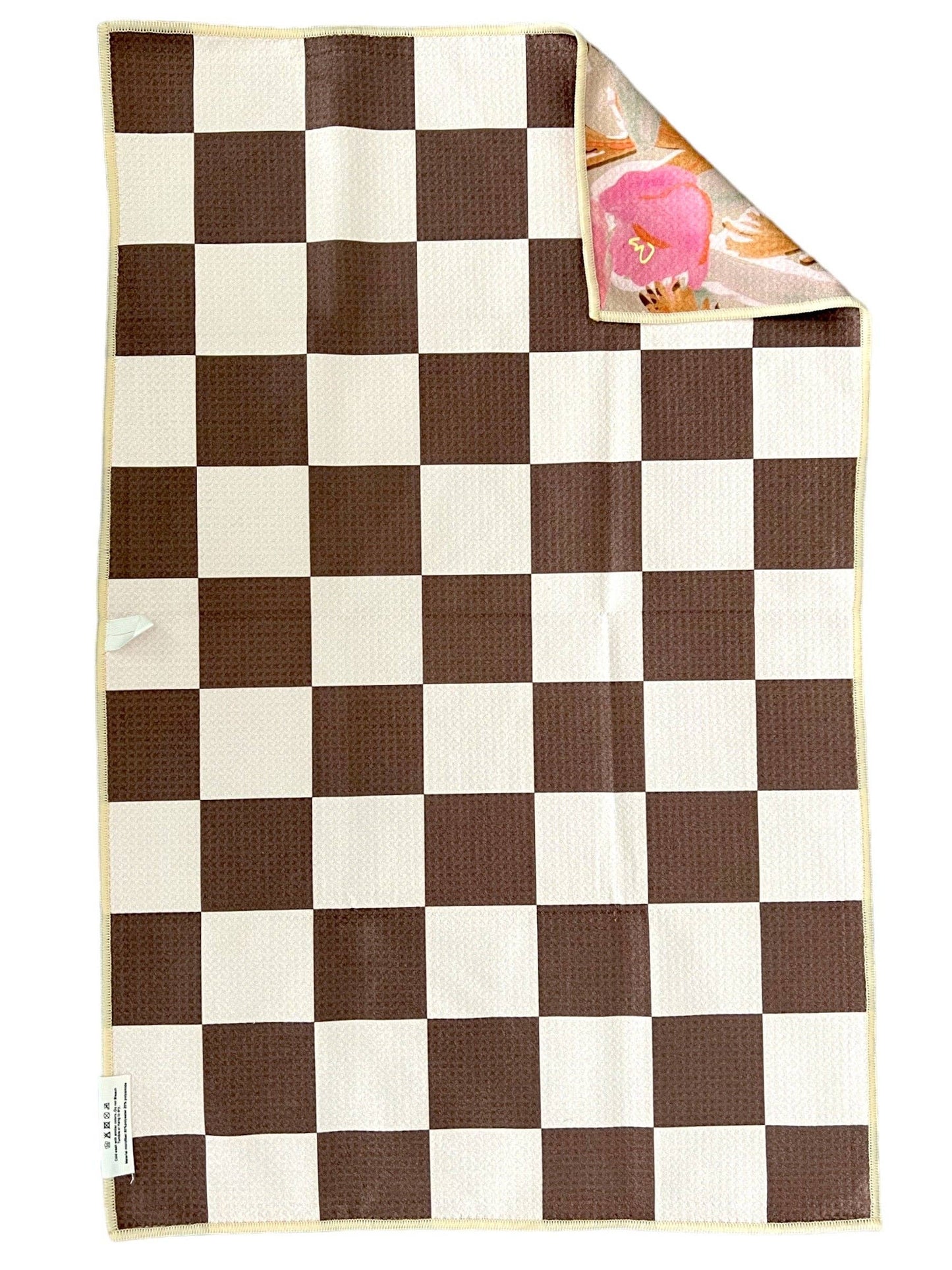 Reeds: Reversible Hand Towel: Cream/Brown / Hand Towel
