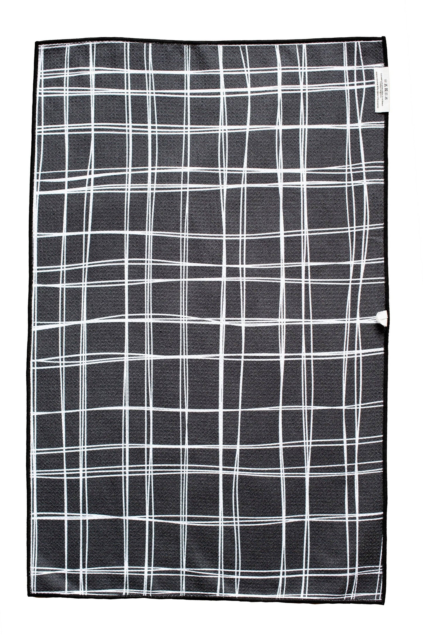 8 Track: Reversible Hand Towel: Black/ White / Hand Towel