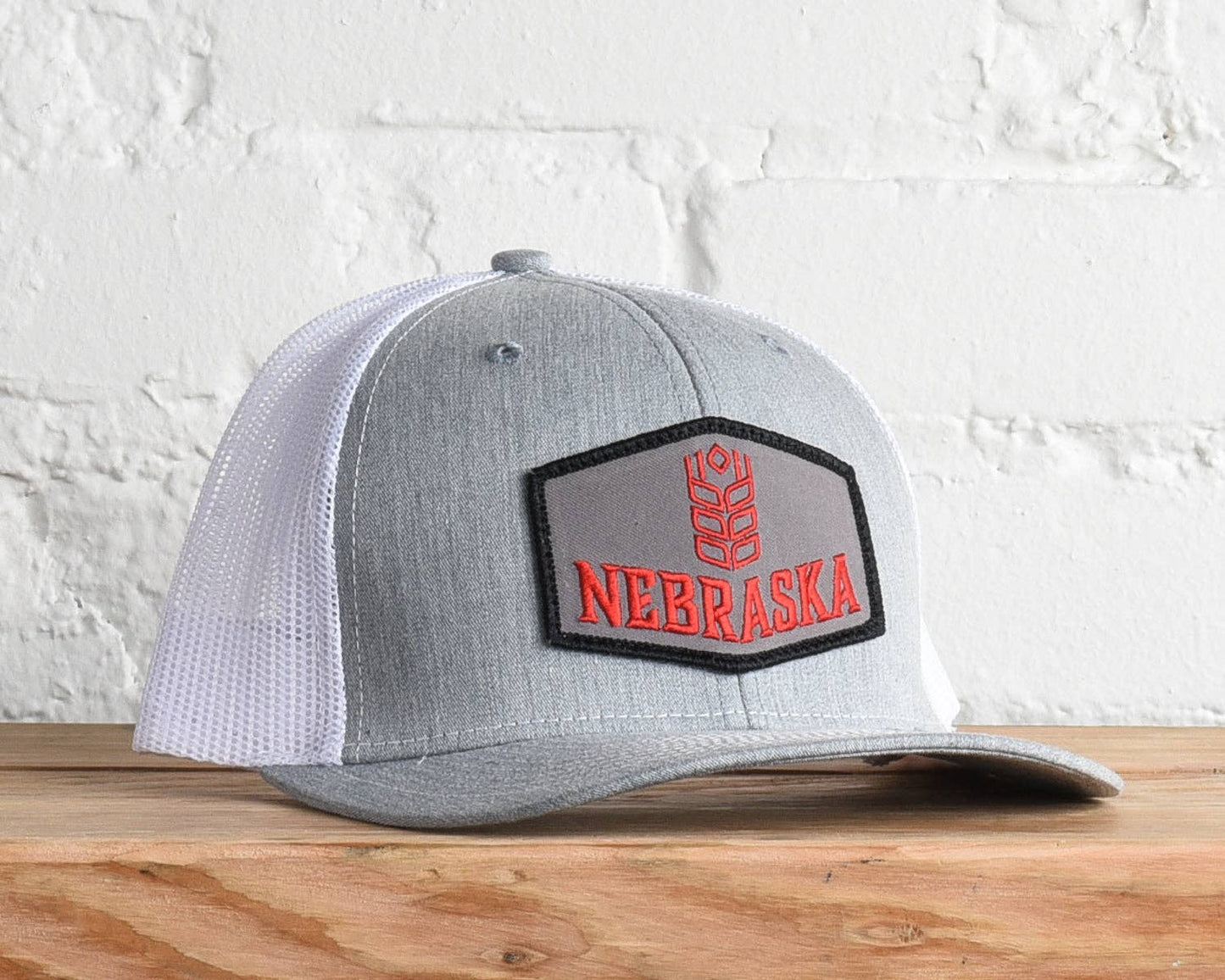 Nebraska Husker Snapback: Grey/White- Richardson 112