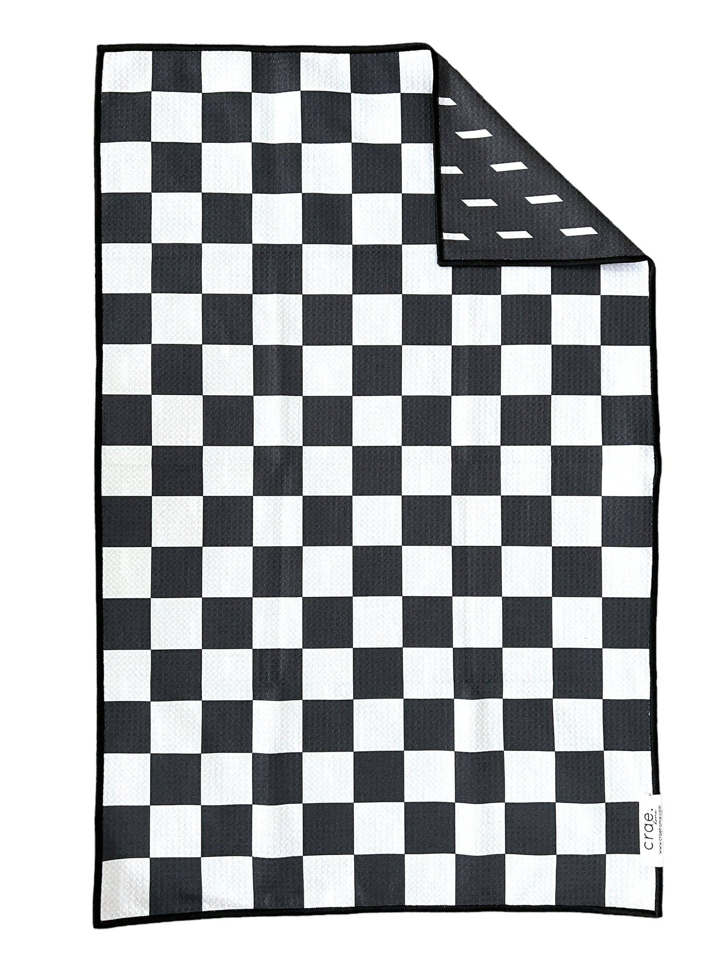 Dottie: Reversible Hand Towel: Black/White / Hand Towel