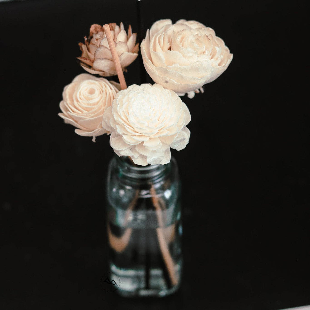 Rose Petals & Birch - Flower Reed Diffuser: Flower Diffuser - 4 oz (boxed with reeds)