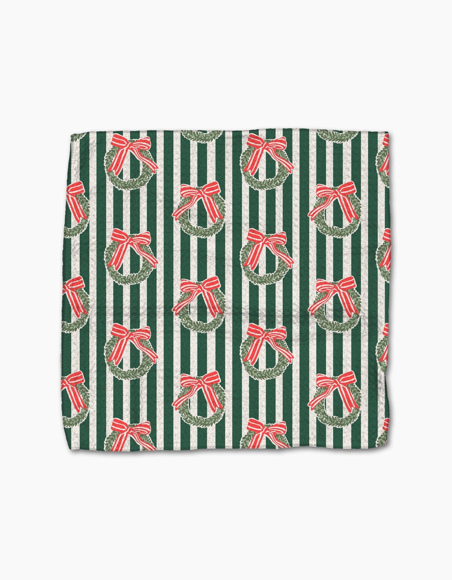 Green Wreaths Dishcloth Set
