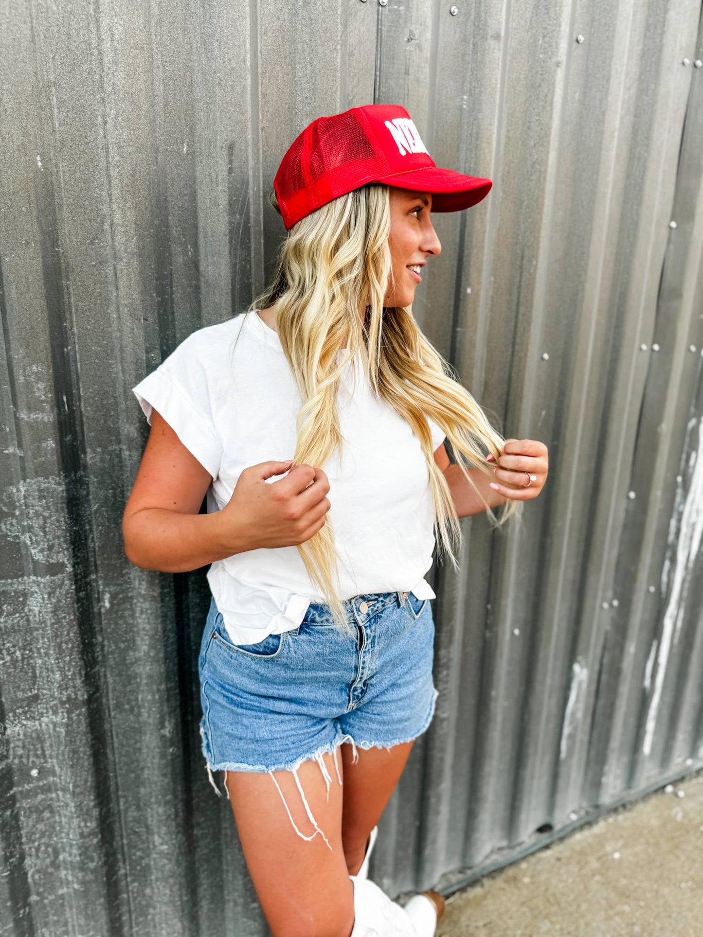 Nebraska Red Trucker Hat