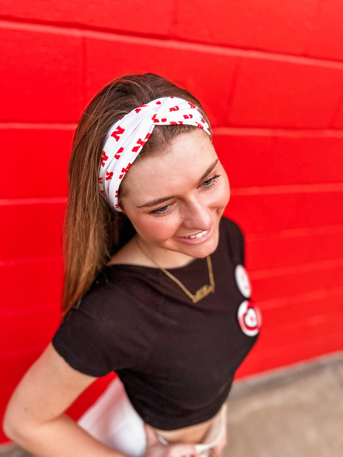 "N" Printed Turband Headband
