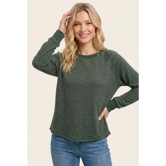 Brushed Everyday Top in Olive