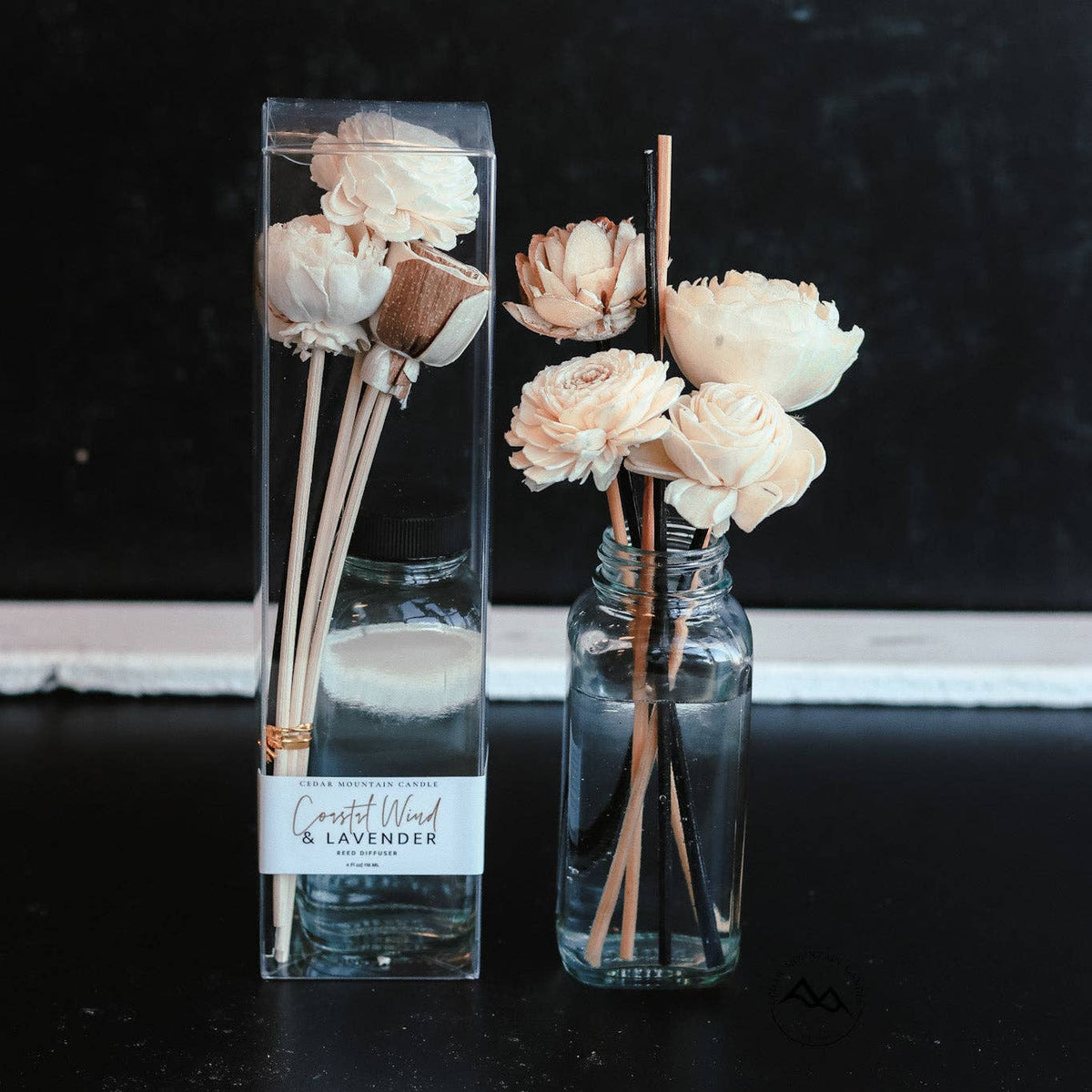 Drops of Rain - Flower Reed Diffuser: Flower Diffuser - 4 oz (boxed with reeds)