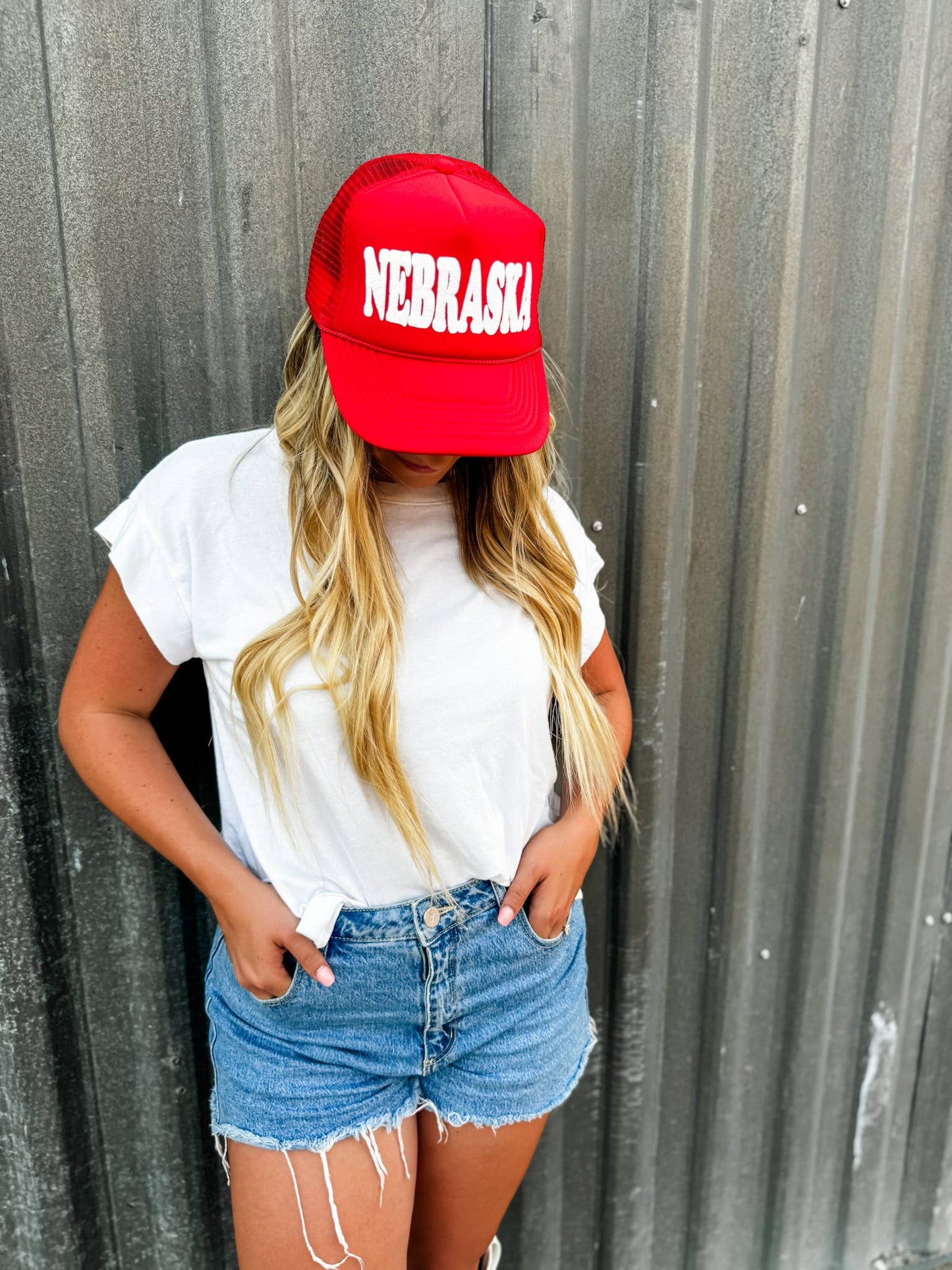 Nebraska Red Trucker Hat