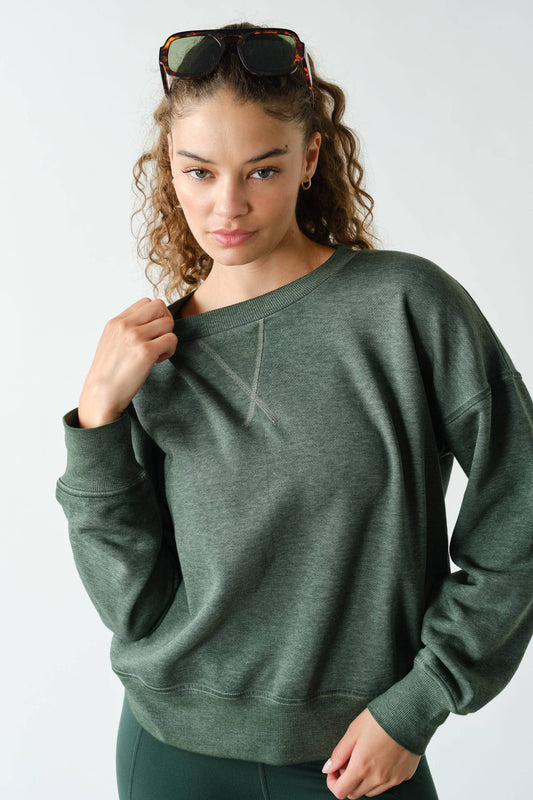 Mono B Sycamore Burned Out Crewneck Sweater