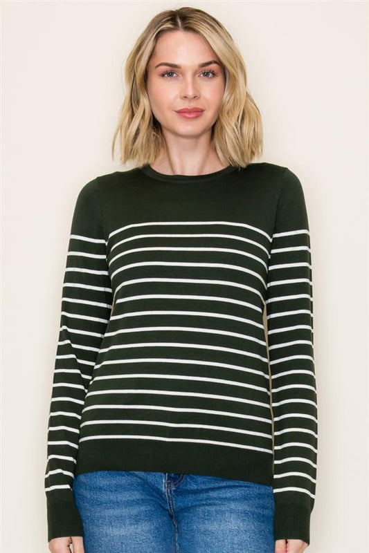 Striped Knit Sweater