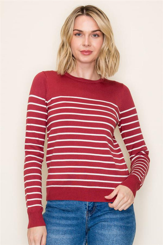 Striped Knit Sweater