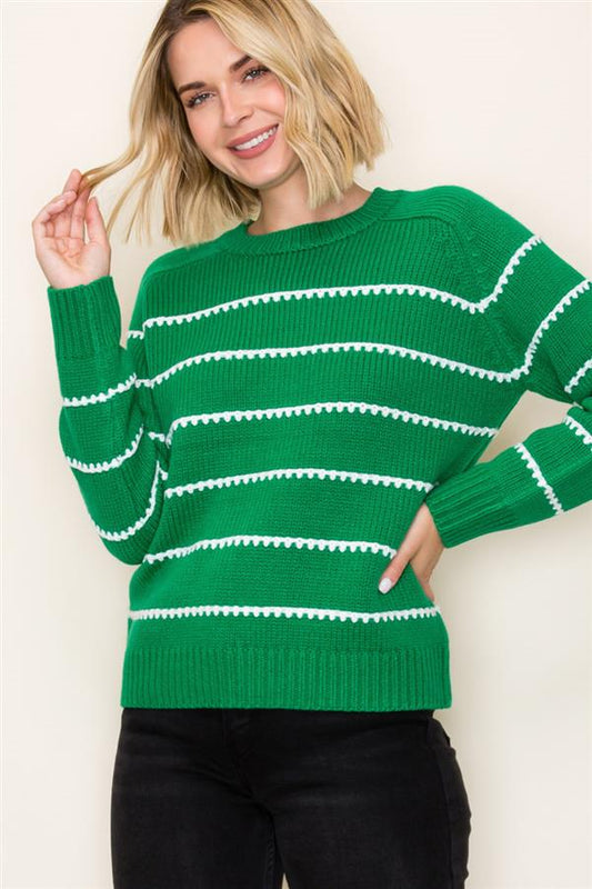 Green Knit Sweater