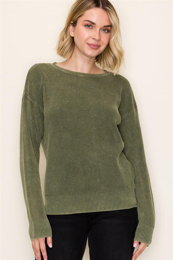 Olive Knit Sweater
