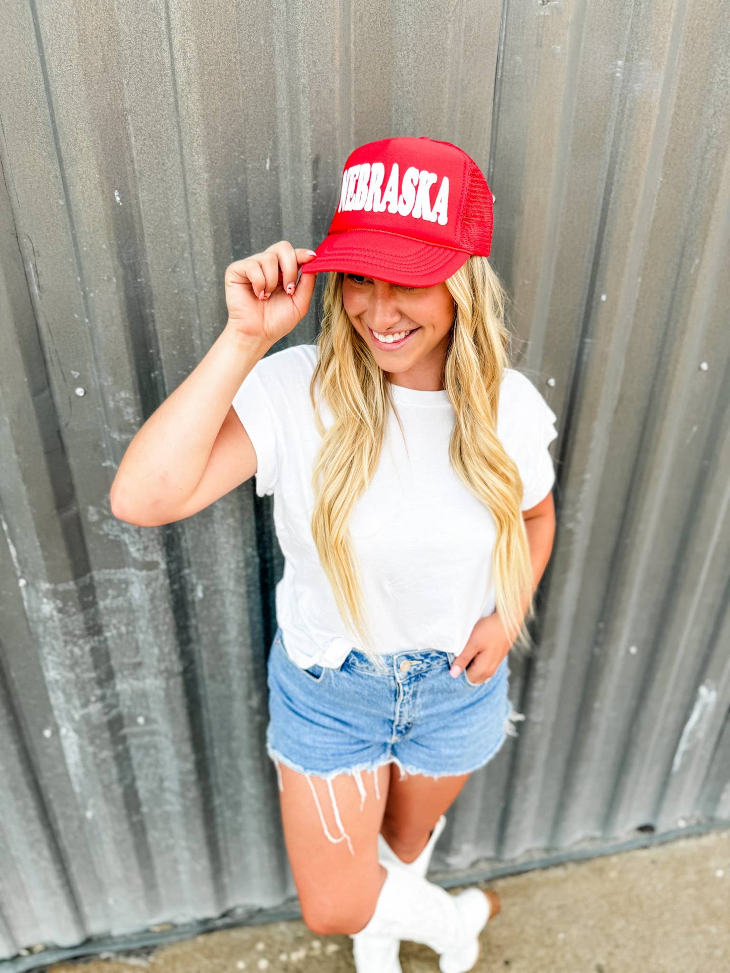 Nebraska Red Trucker Hat