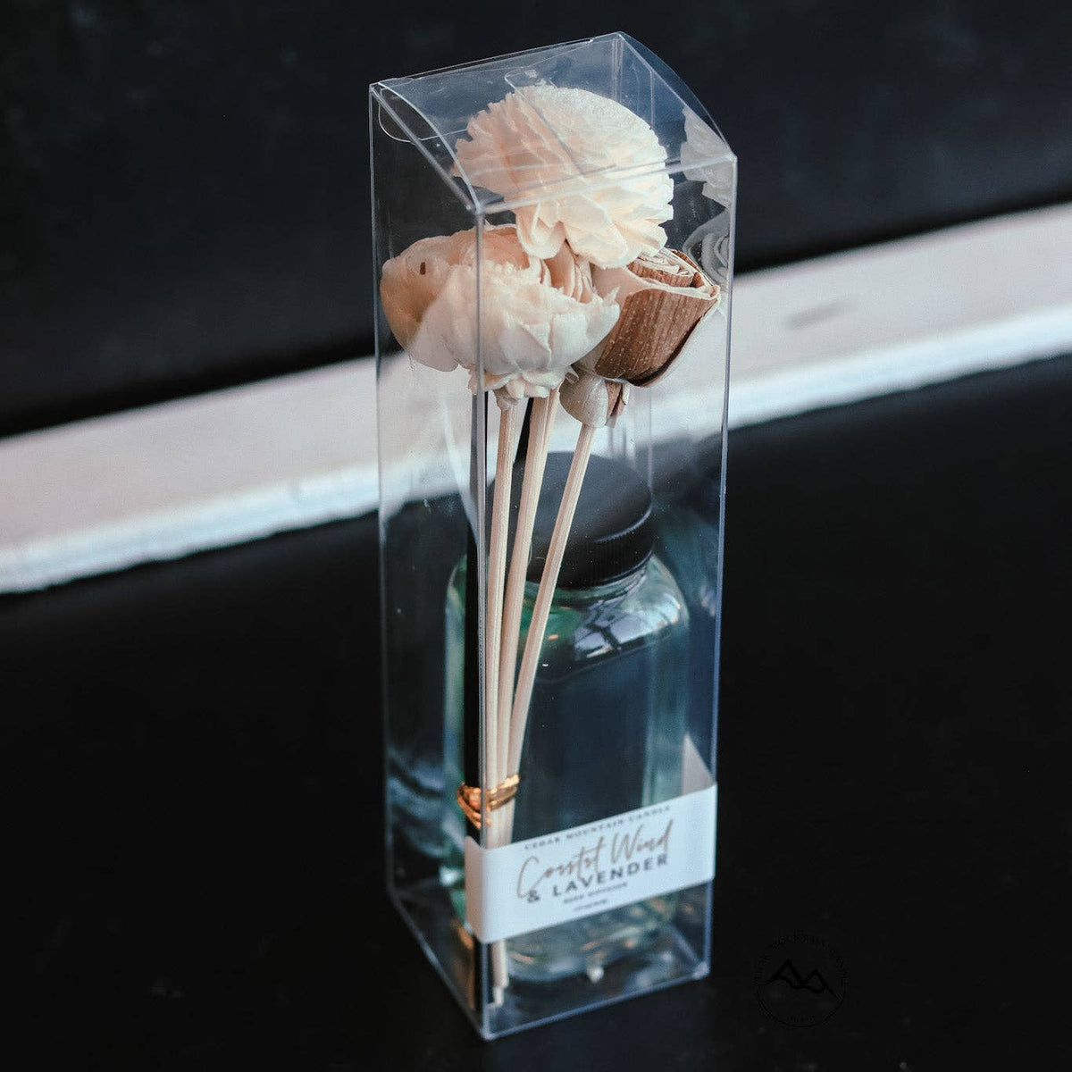 Rose Petals & Birch - Flower Reed Diffuser: Flower Diffuser - 4 oz (boxed with reeds)