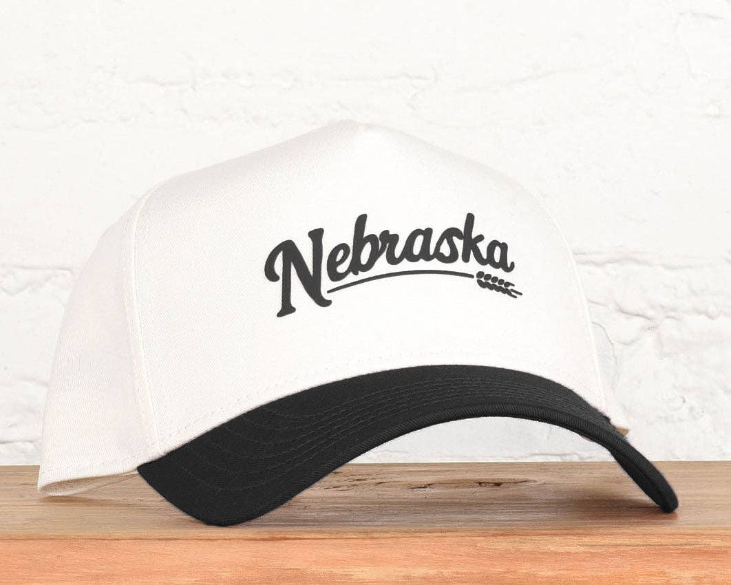 Nebraska Flat Water Two Tone Snapback: Natural/Cardinal