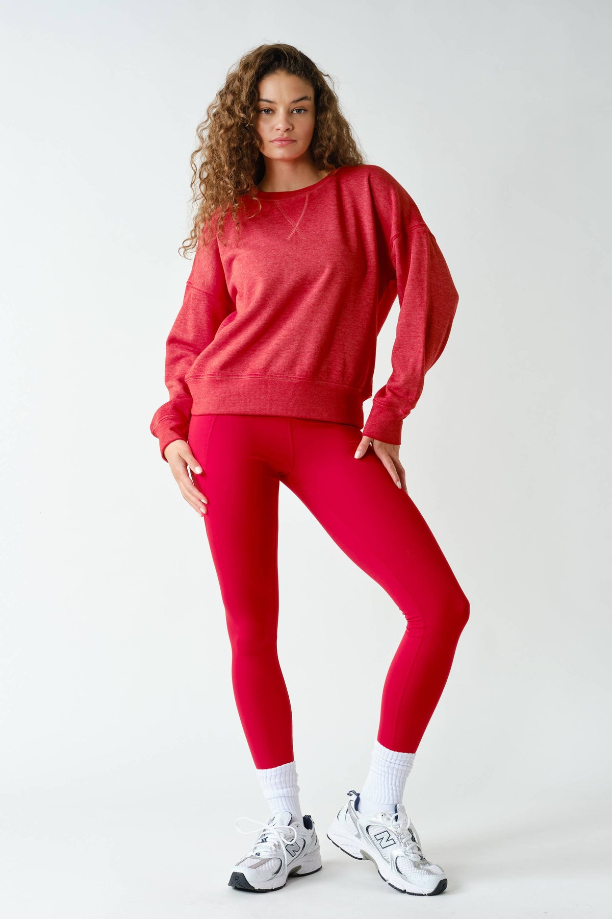 Mono B Purple Iris Burned Out Crewneck Sweater