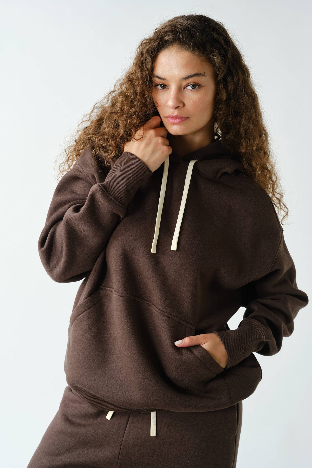 Mono B Espresso CloudWalk Pullover Fleece Hoodie