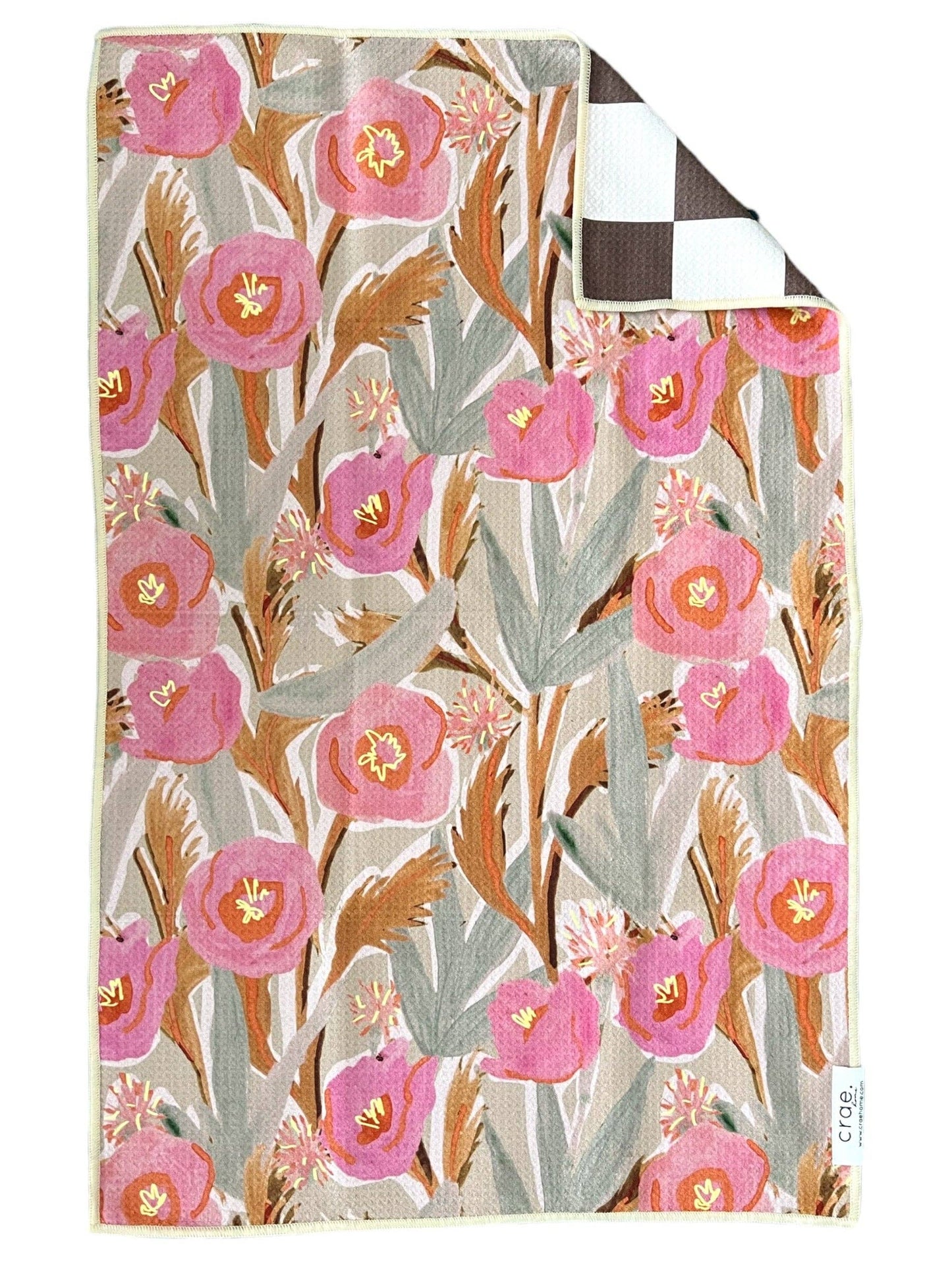 Reeds: Reversible Hand Towel: Cream/Brown / Hand Towel