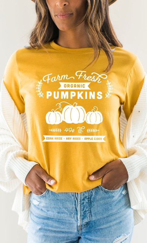 Farm Fresh Organic Pumpkins Graphic Tee