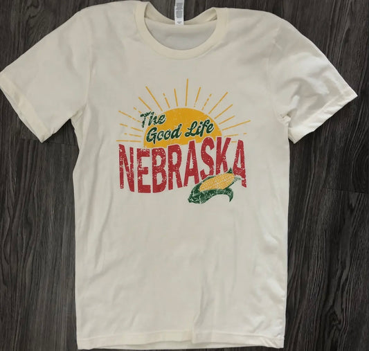 Nebraska the Good Life T-Shirt ** PREORDER COMING IN SOON