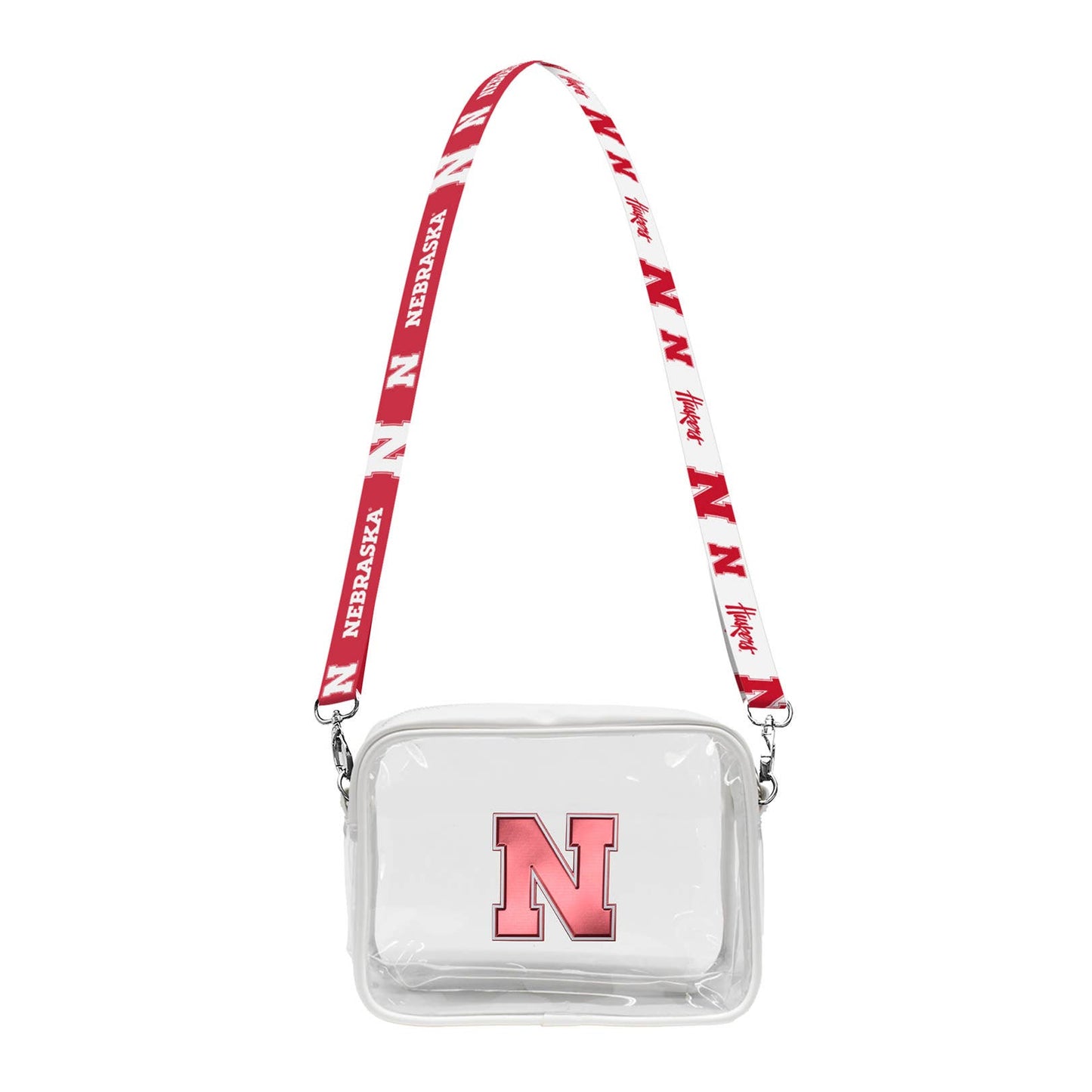 NCAA Nebraska Cornhuskers Clear Fanny Fan Purse
