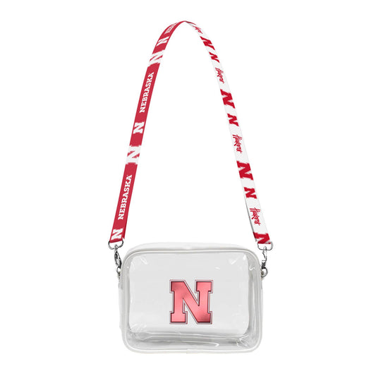 NCAA Nebraska Cornhuskers Clear Fanny Fan Purse