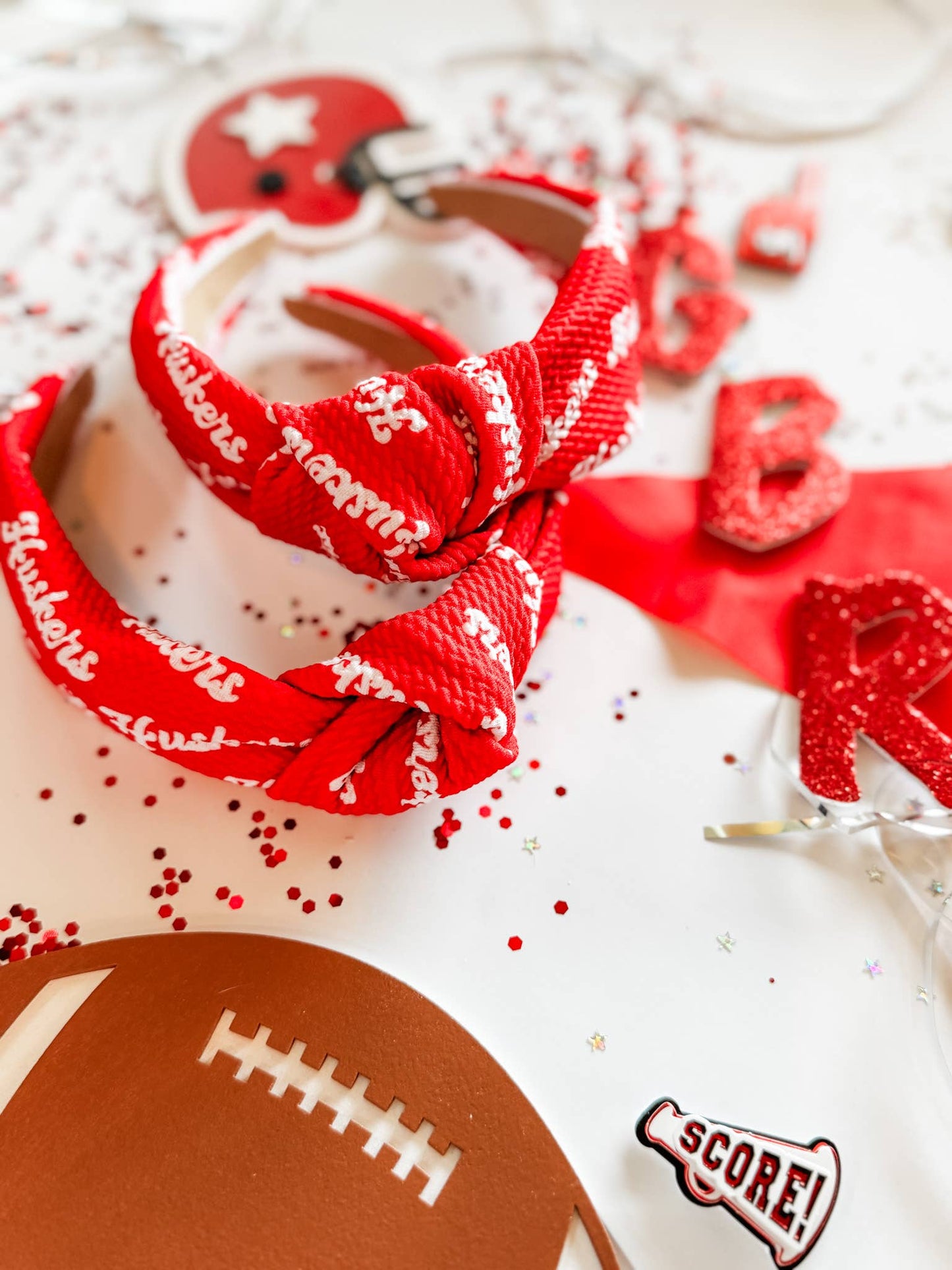 Red Huskers Structured Headband