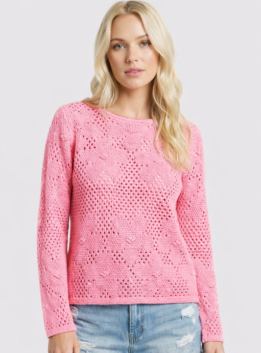 Floral Crochet Sweater