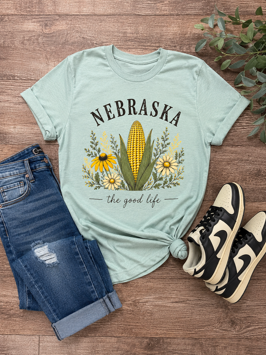 Nebraska The Good Life T-Shirt