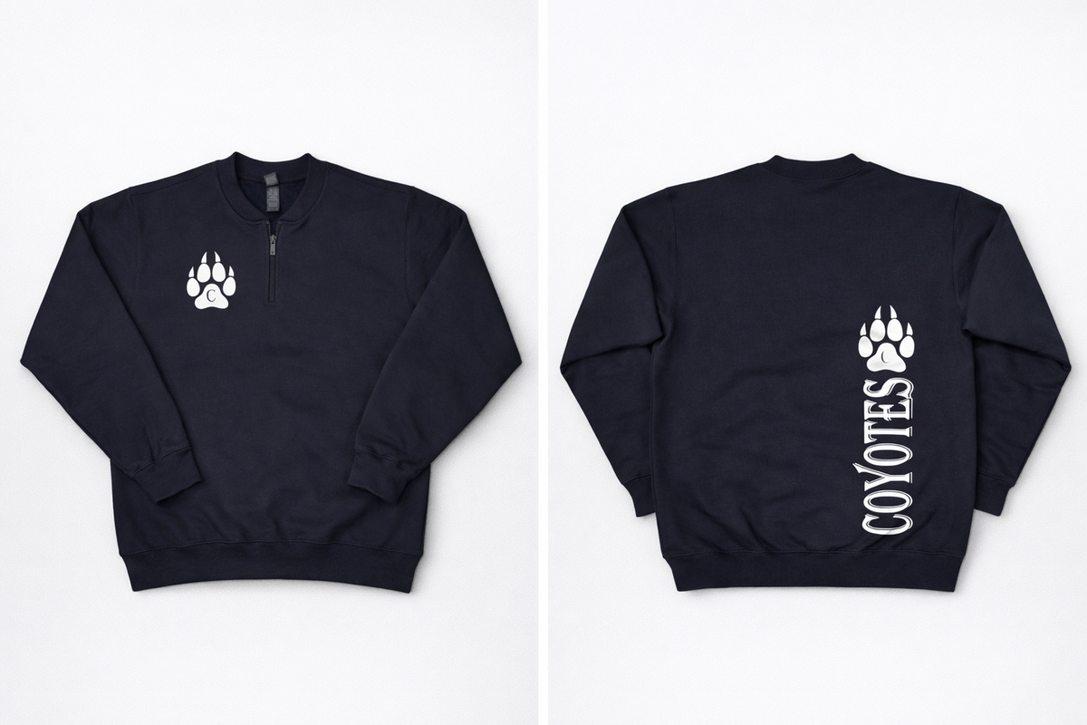 Coyotes Paw 1/4 Zip Sweatshirt