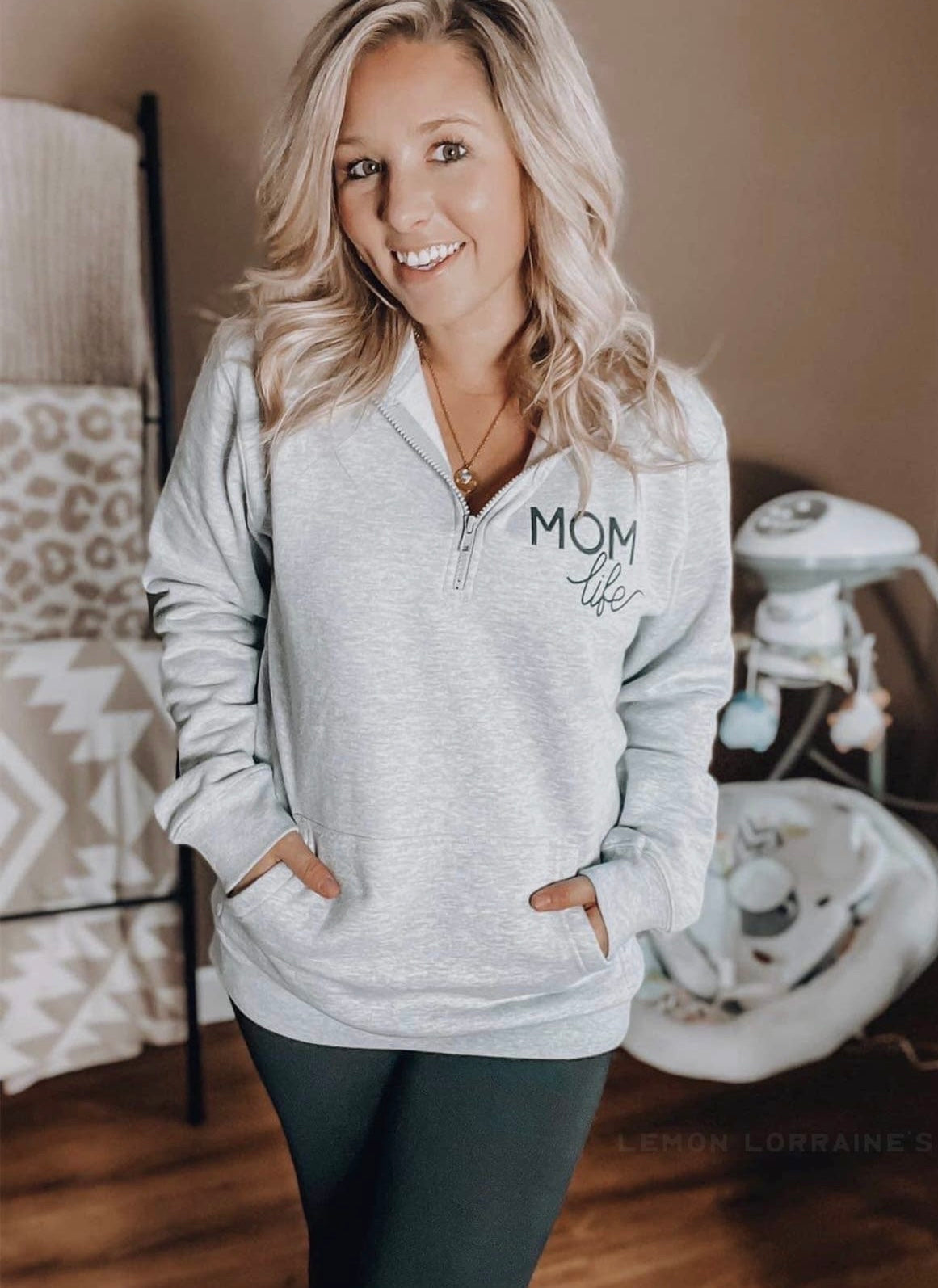 Mom best sale life sweatshirt