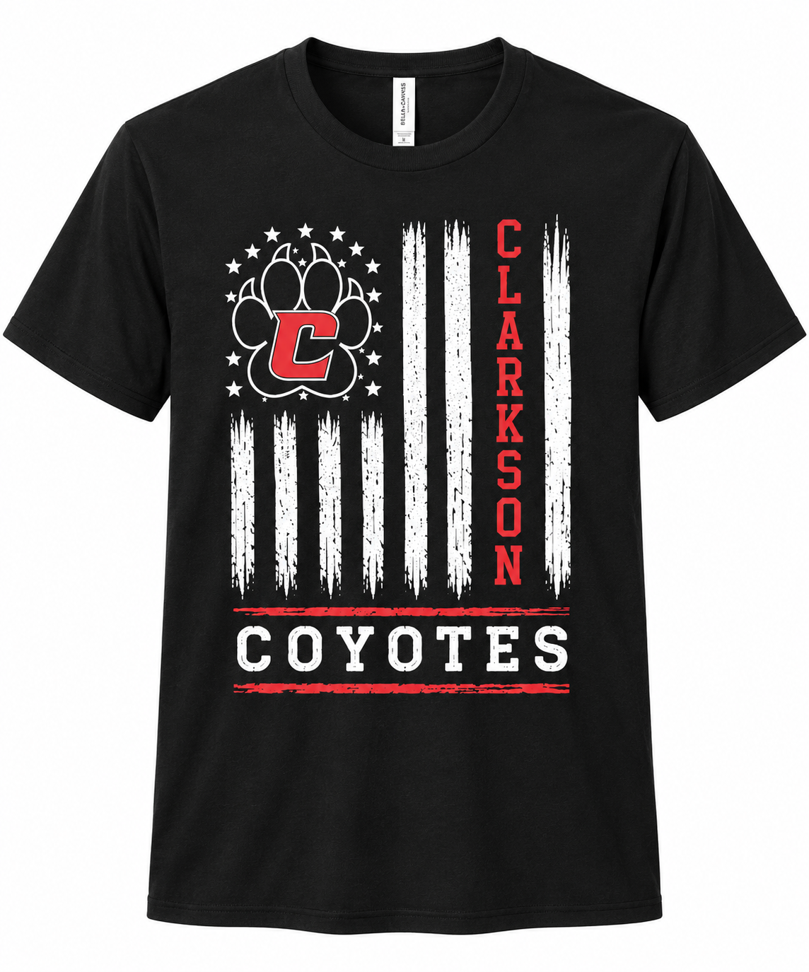Clarkson Coyotes Flag T-Shirt
