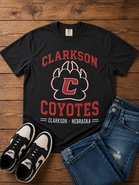 Clarkson Coyotes Paw T-Shirt