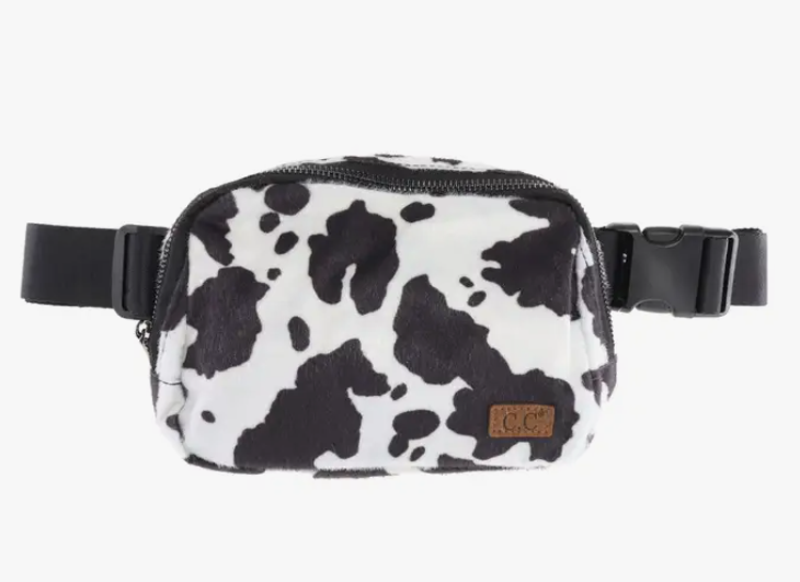 Cow Print C.C Belt Bag
