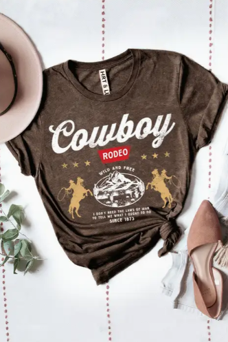 Cowboy Rodeo Mineral Graphic Tee