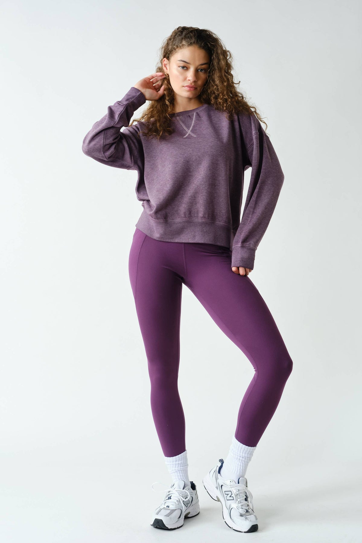 Mono B Coffee Bean Burned Out Crewneck Sweater