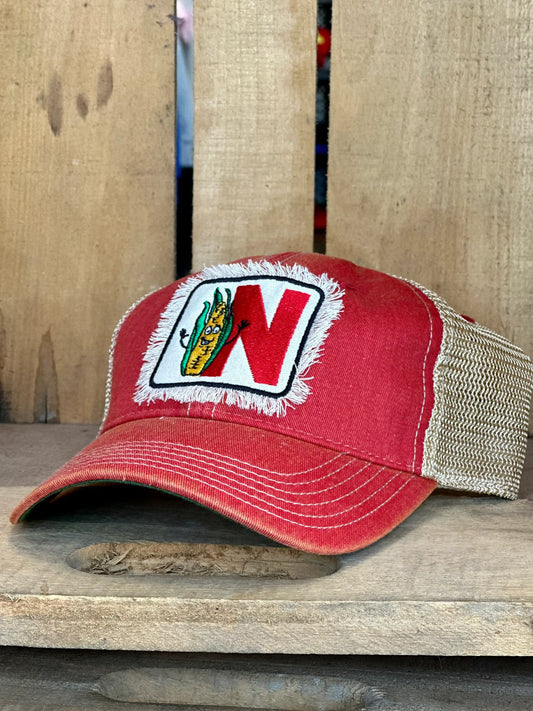 Nebraska Friendly Alphabet Corn Embroidered Hat