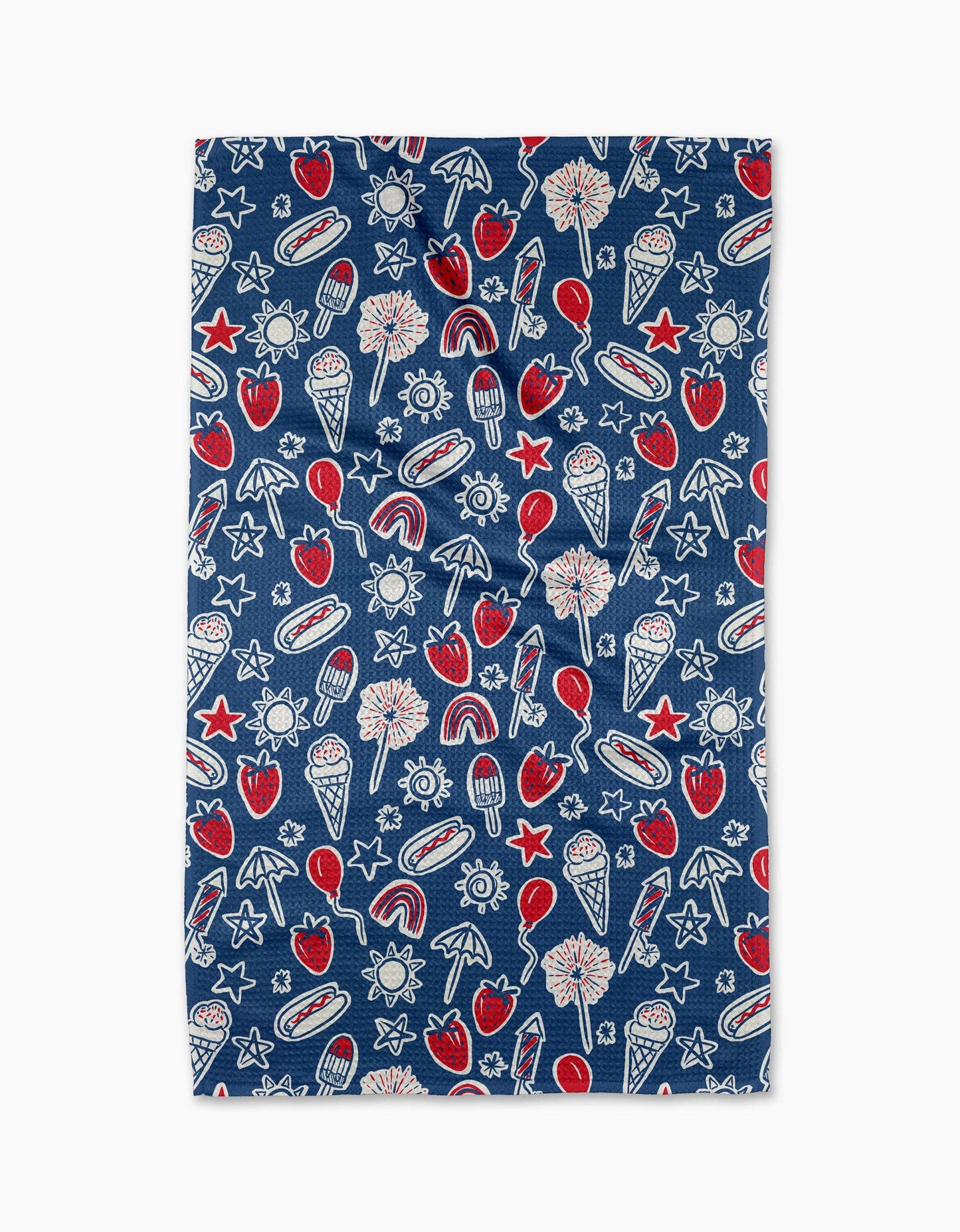 Summer Fun in Blue Tea Towel