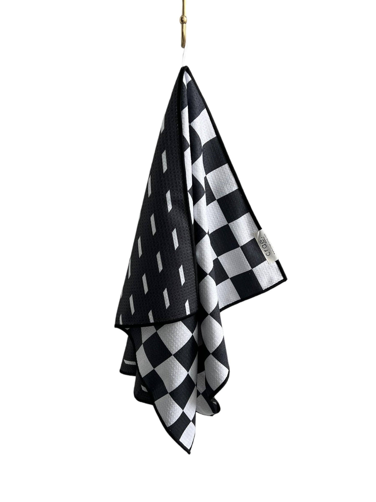Dottie: Reversible Hand Towel: Black/White / Hand Towel