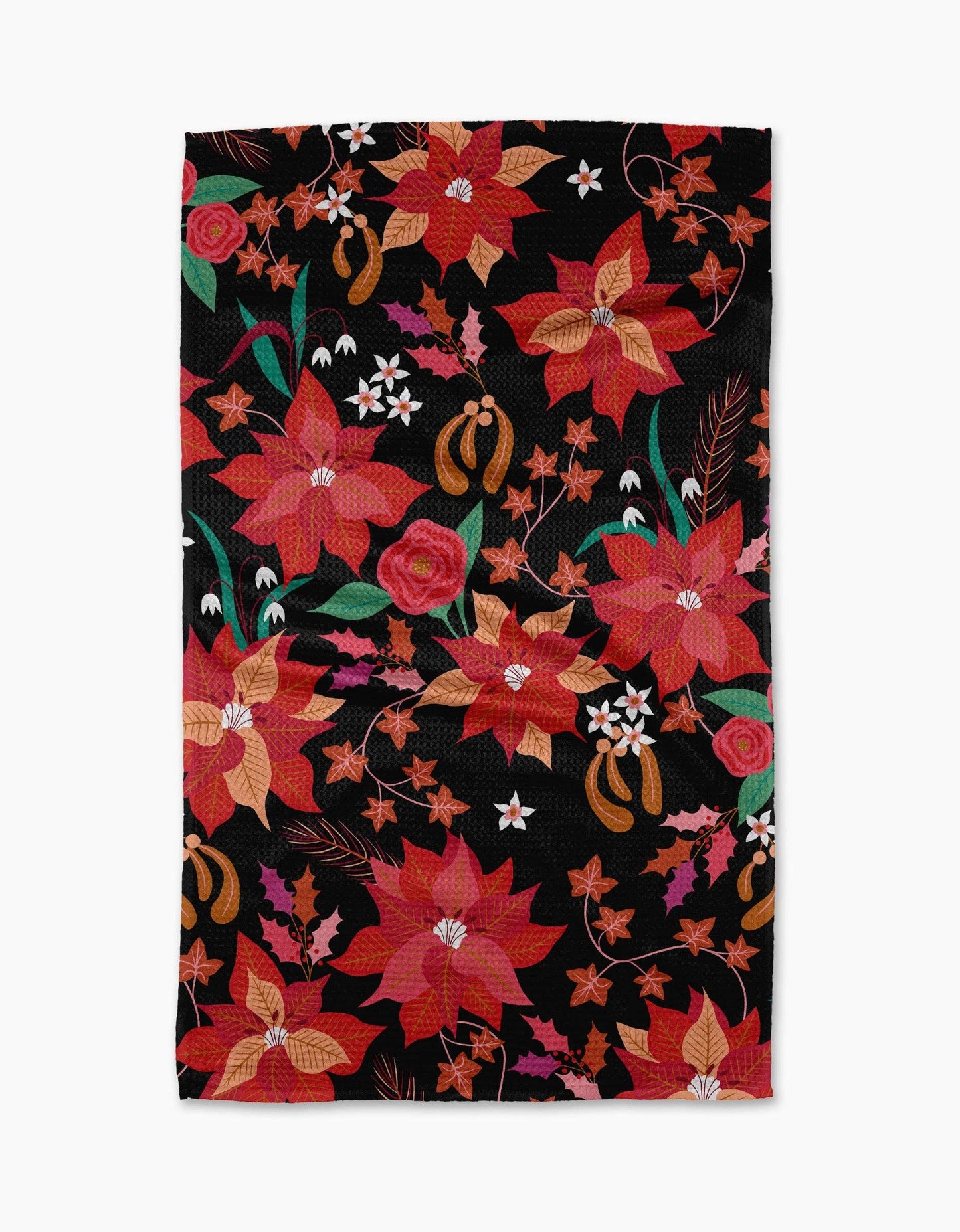 Poinsettia Tea Towel