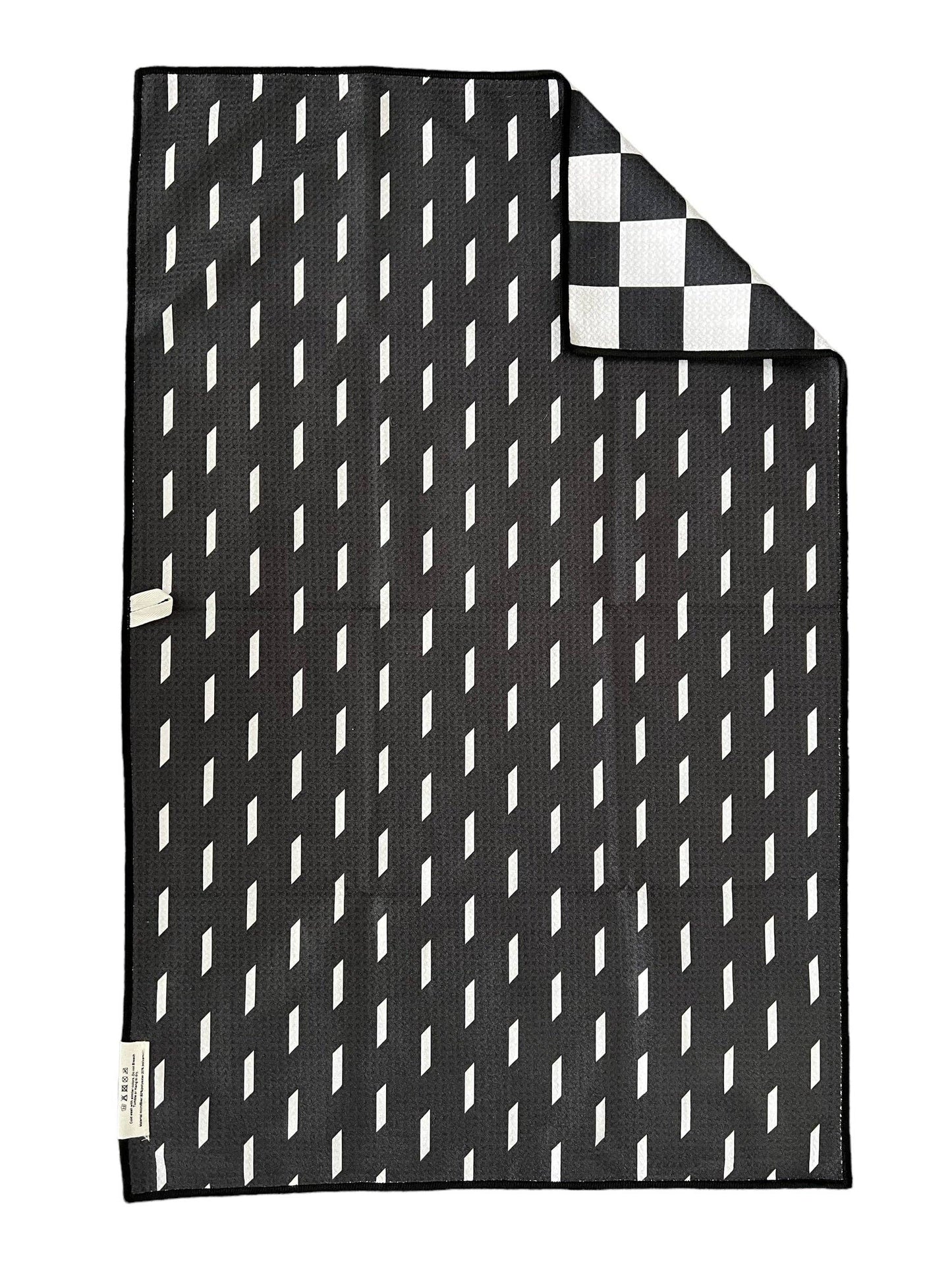 Dottie: Reversible Hand Towel: Black/White / Hand Towel