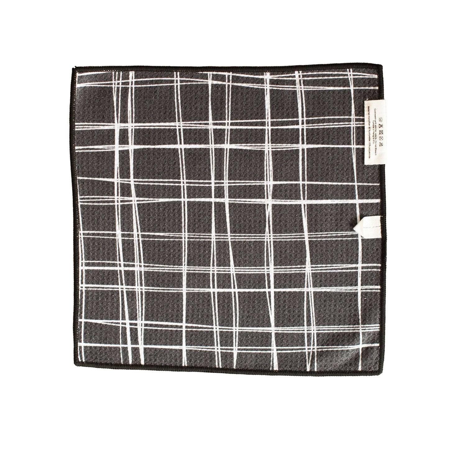 8 Track: Reversible Hand Towel: Black/ White / Hand Towel