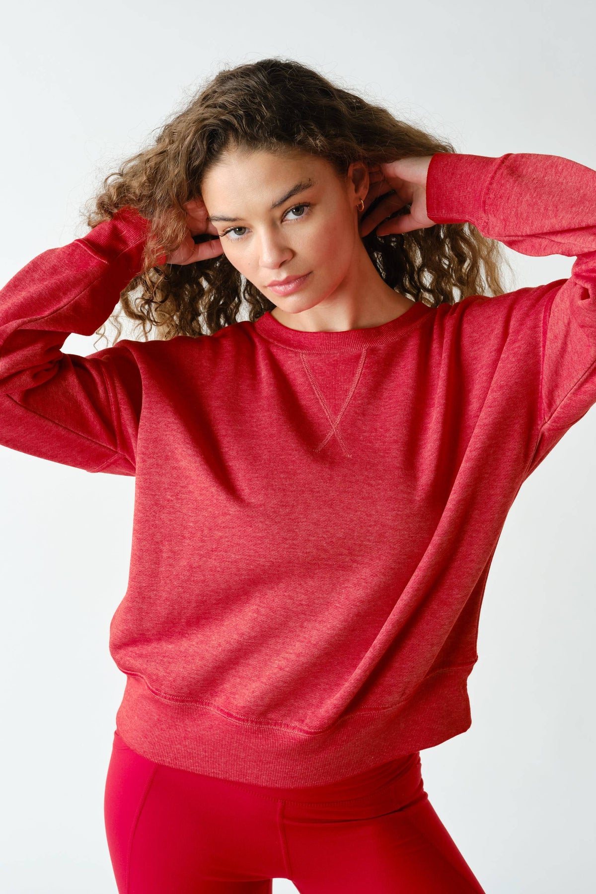 Mono B Coffee Bean Burned Out Crewneck Sweater