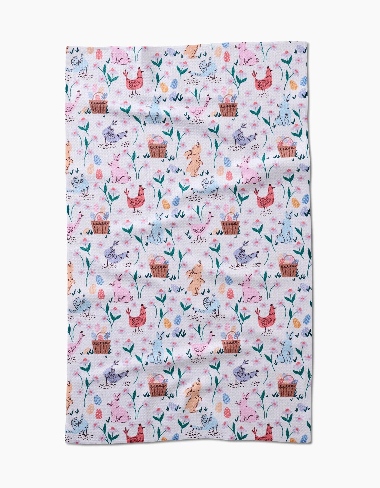 Spring Bunnies Tea Towel