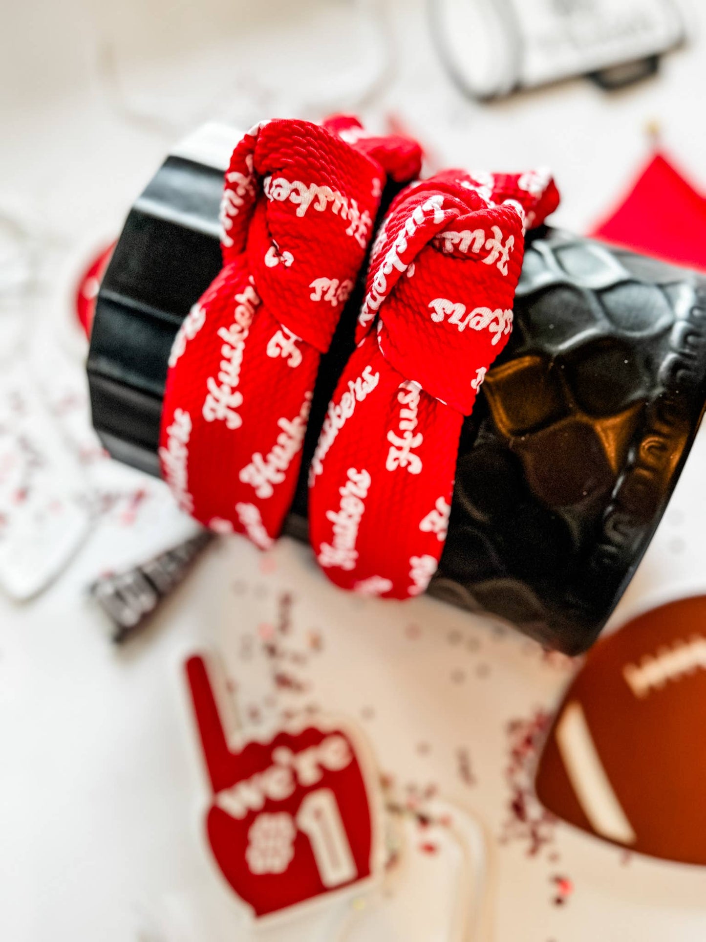 Red Huskers Structured Headband