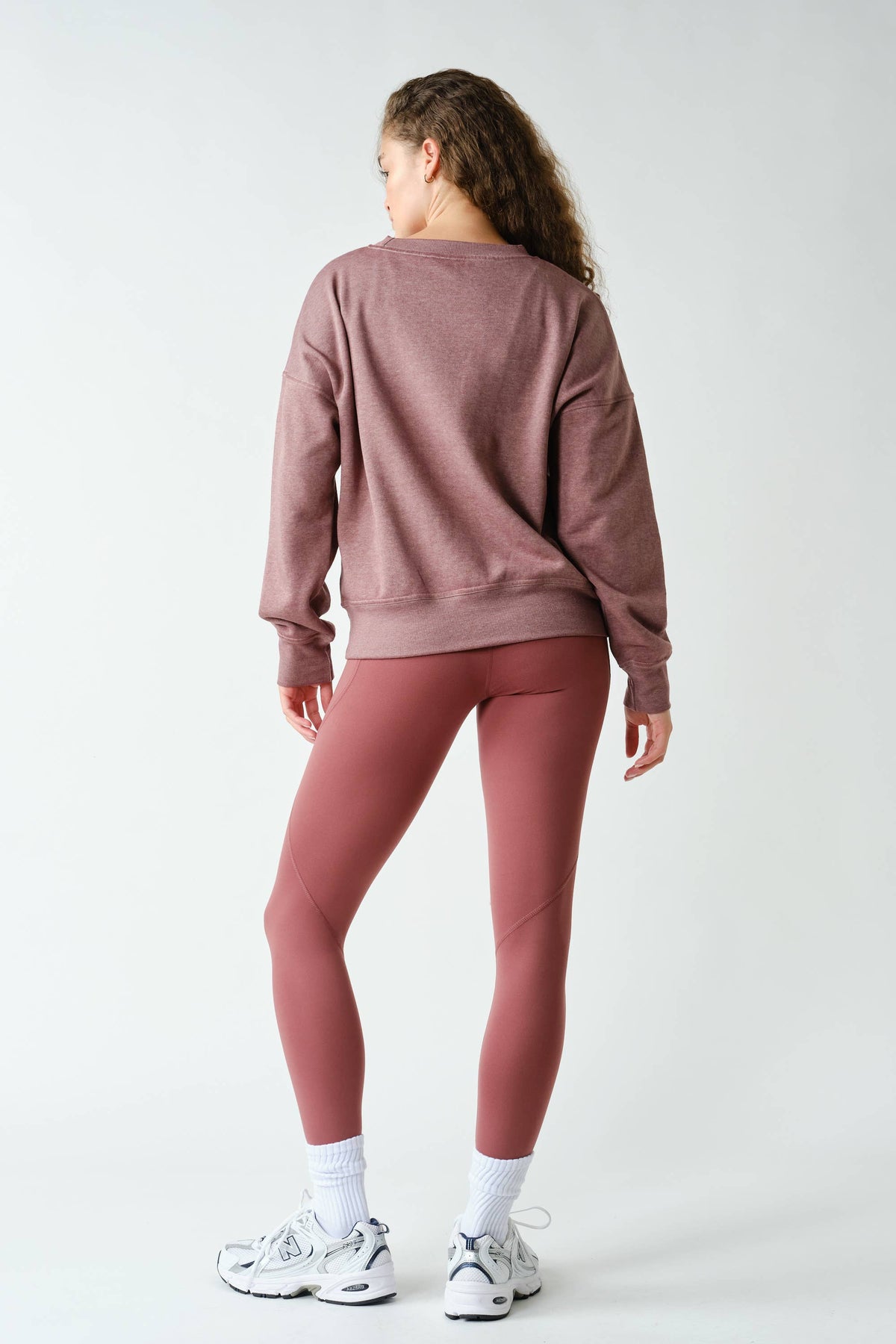 Mono B Cherry Burned Out Crewneck Sweater