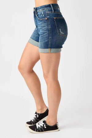 Judy Blue Tummy Control Cuffed Shorts